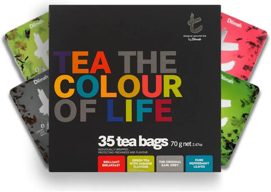 Tea is the Colour of Life – A Collection of t-Series Teas - 35 Individually Wrapped Tea Bags
