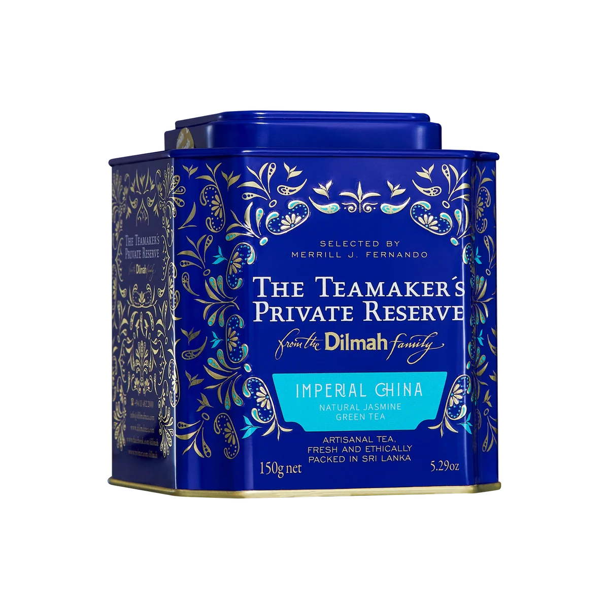 Dilmah The Teamaker’s Private Reserve Imperial China Natural Jasmine Green Tea Caddy-150g Loose Leaf