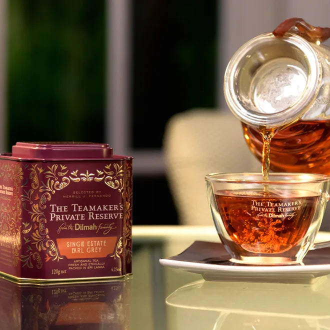 Dilmah The Teamaker's Private Reserve Single Estate Earl Grey Ceylon Black Tea Caddy-120g Loose Leaf