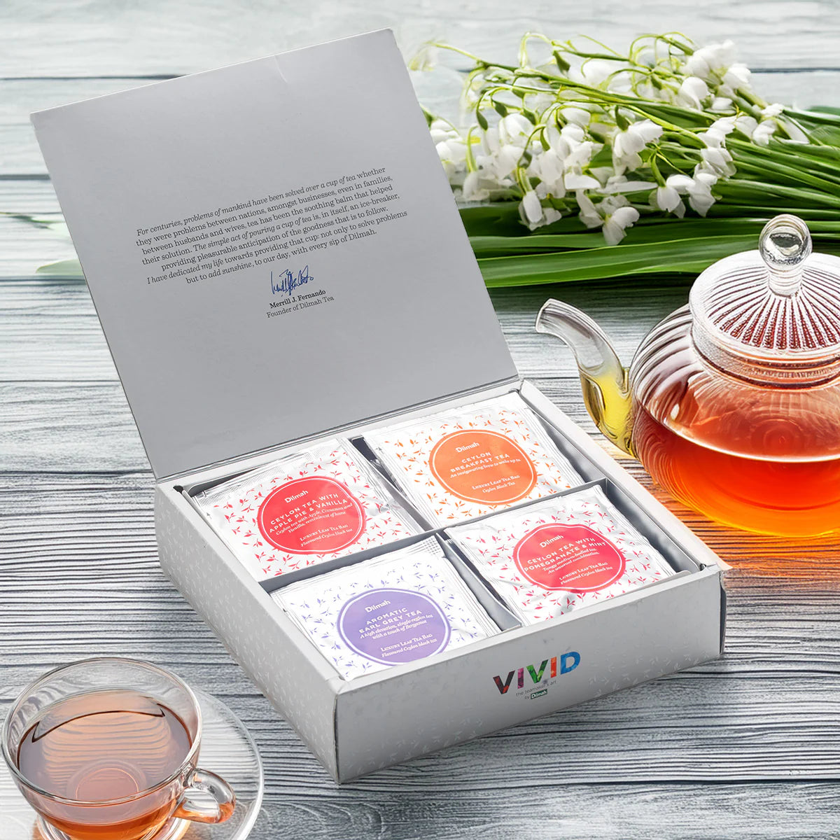 Vivid Celebrations Of Life Gift Pack 40 Enveloped Tea Bags