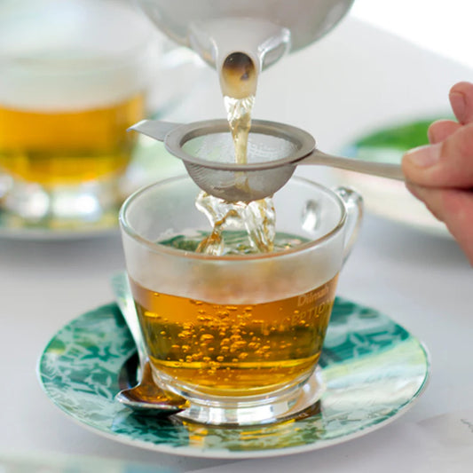 Camellia Leaf Tea Strainer with Holder