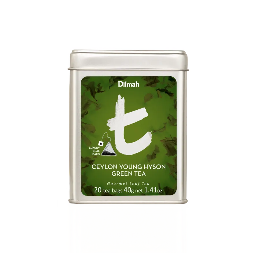 Dilmah t-Series Ceylon Young Hyson Green Tea 40g (20 tea bags)