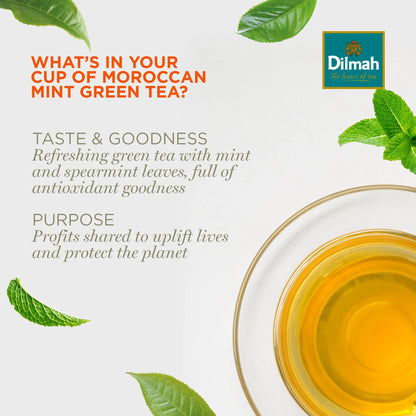 Dilmah Moroccan Mint Green Tea – 25 teabags (per pack)