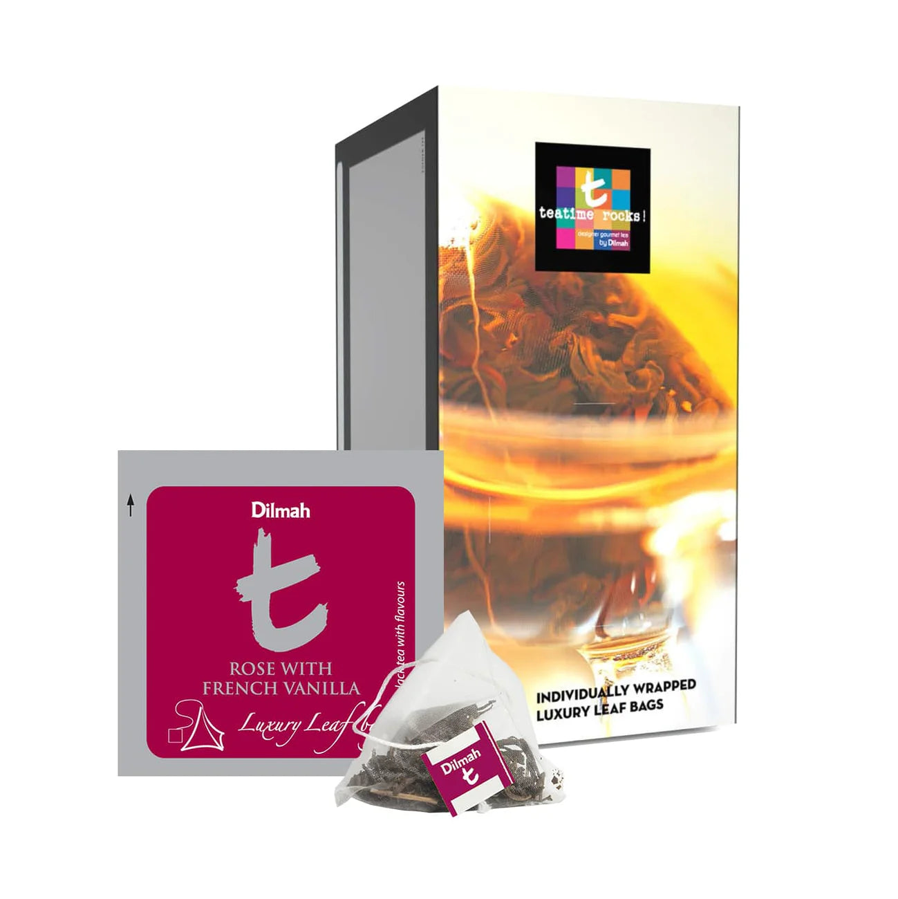 Dilmah t-Series Rose with French Vanilla Tea - 50 teabags