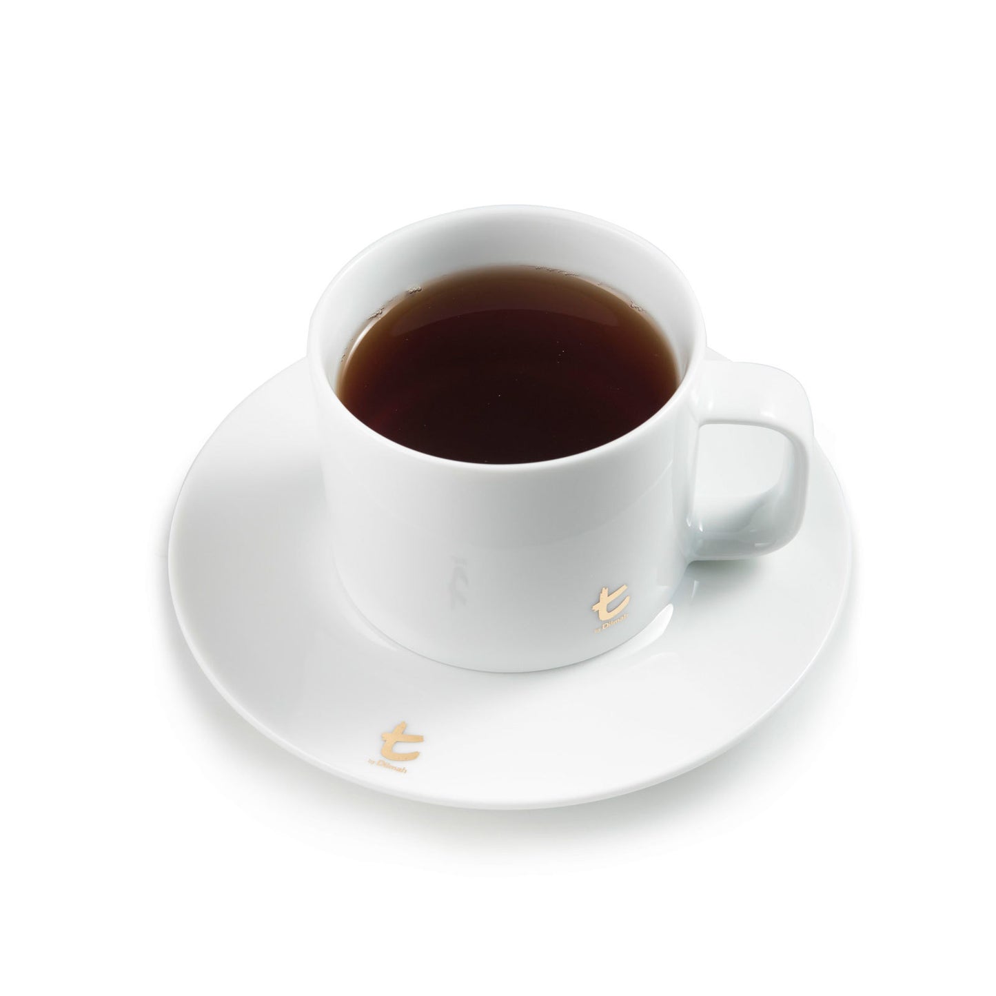 t-Series Cup and Saucer with Lid-White (250ml)