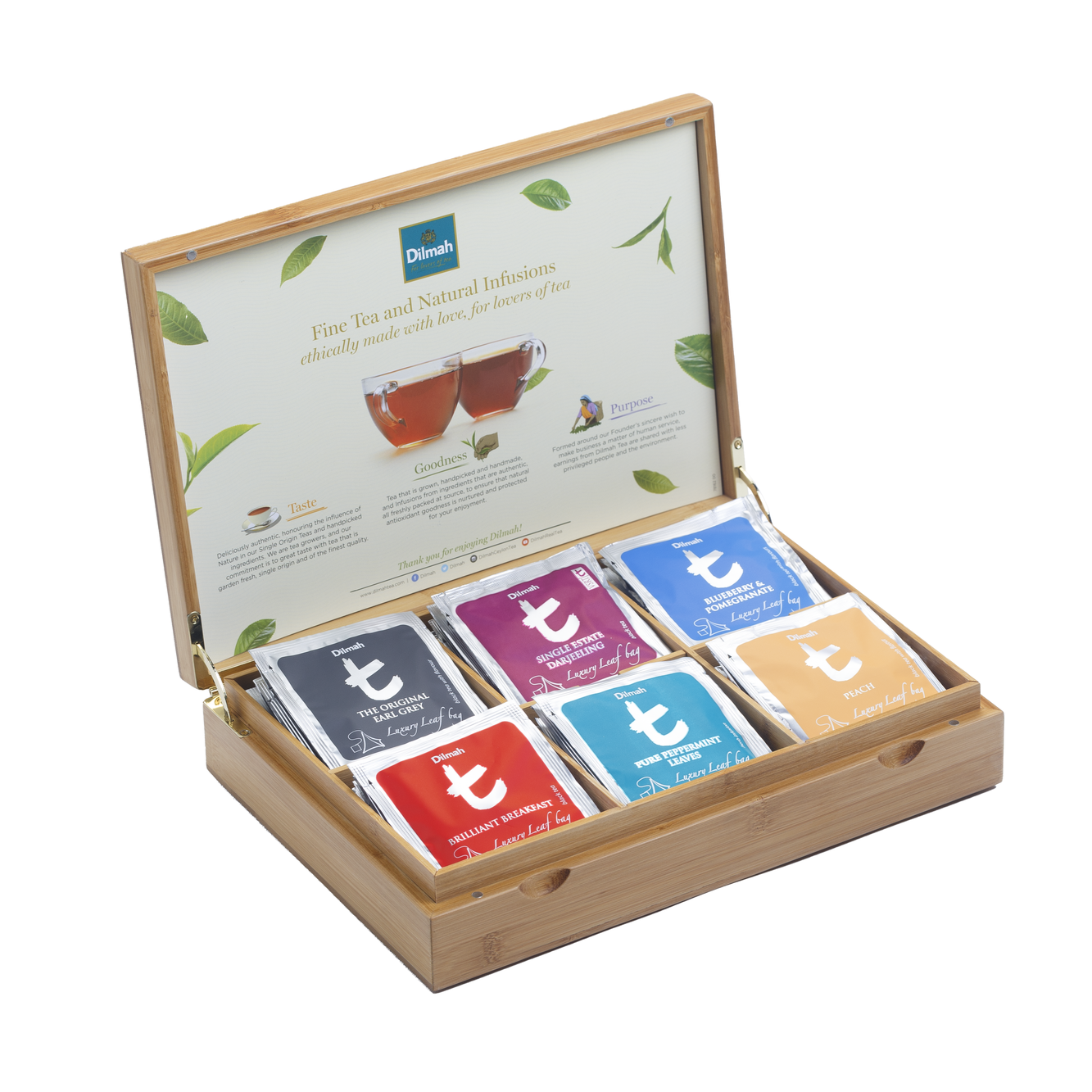 Dilmah t-Series Closed Bamboo Presenter Sachets - 6 slots