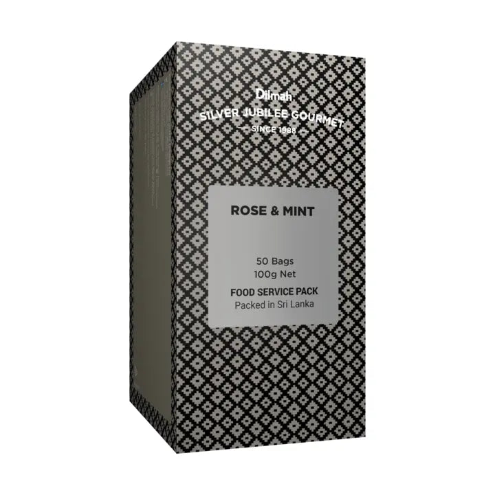 Dilmah Silver Jubilee Gourmet Rose & Mint Tea - 50 Sachets