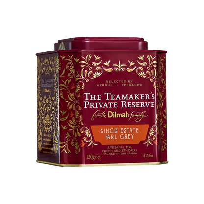 Dilmah The Teamaker's Private Reserve Single Estate Earl Grey Ceylon Black Tea Caddy-120g Loose Leaf