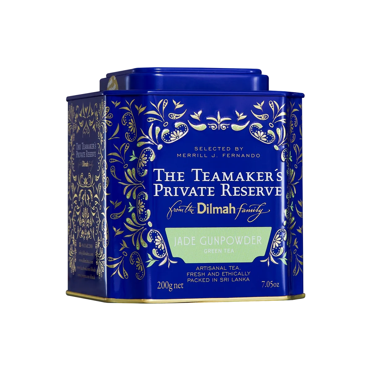 Dilmah The Teamaker's Private Reserve Jade Gunpowder Ceylon Green Tea Caddy - 200g Loose Leaf