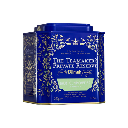 Dilmah The Teamaker's Private Reserve Jade Gunpowder Ceylon Green Tea Caddy - 200g Loose Leaf