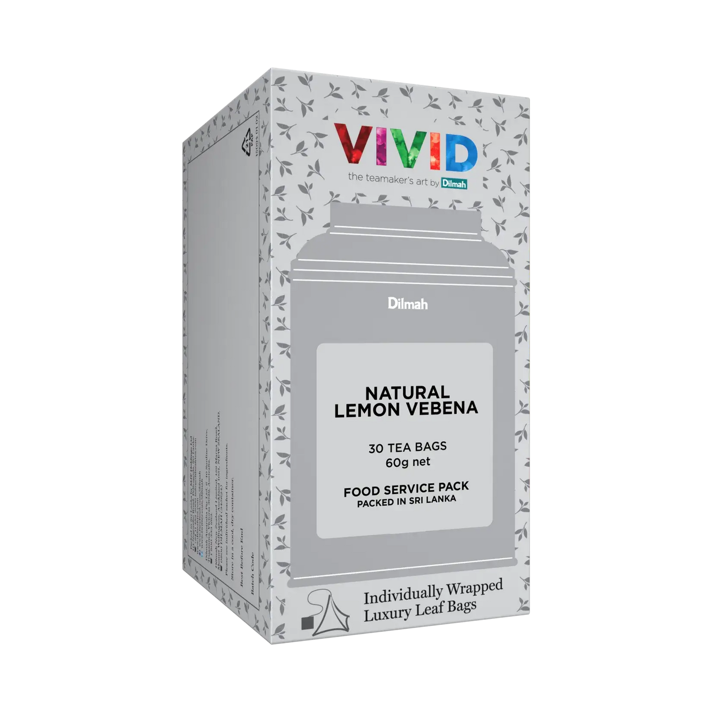 Dilmah VIVID Natural Lemon Verbena – 30 teabags