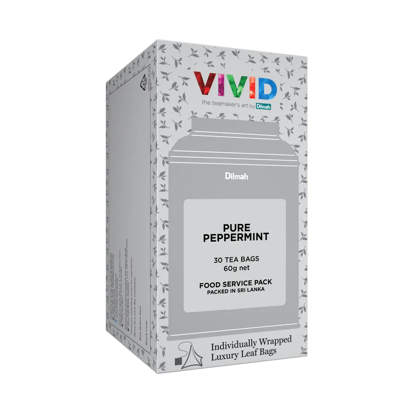 Dilmah VIVID Pure Peppermint Tea – 30 tea bags