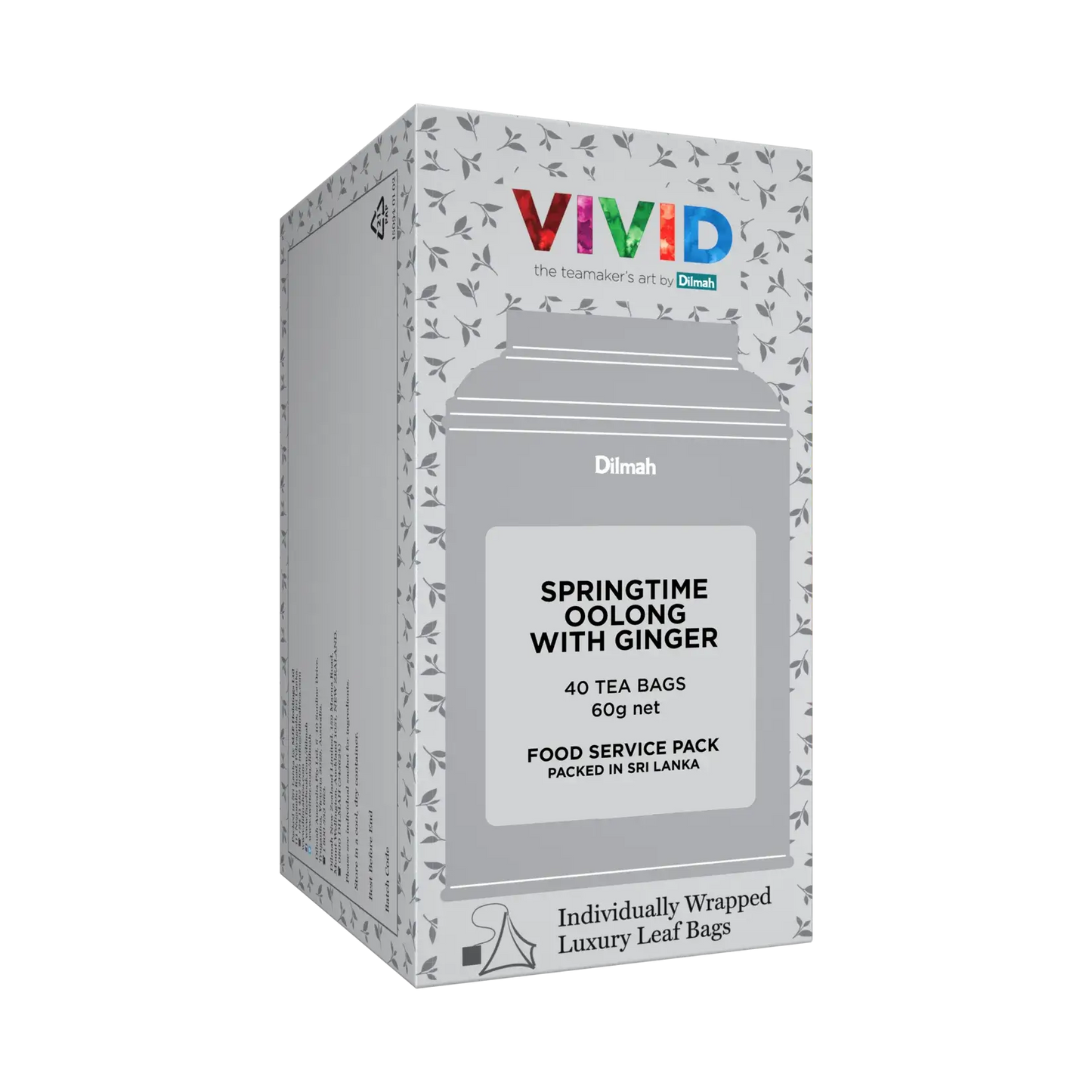Dilmah VIVID Springtime Oolong with Ginger - 40 teabags