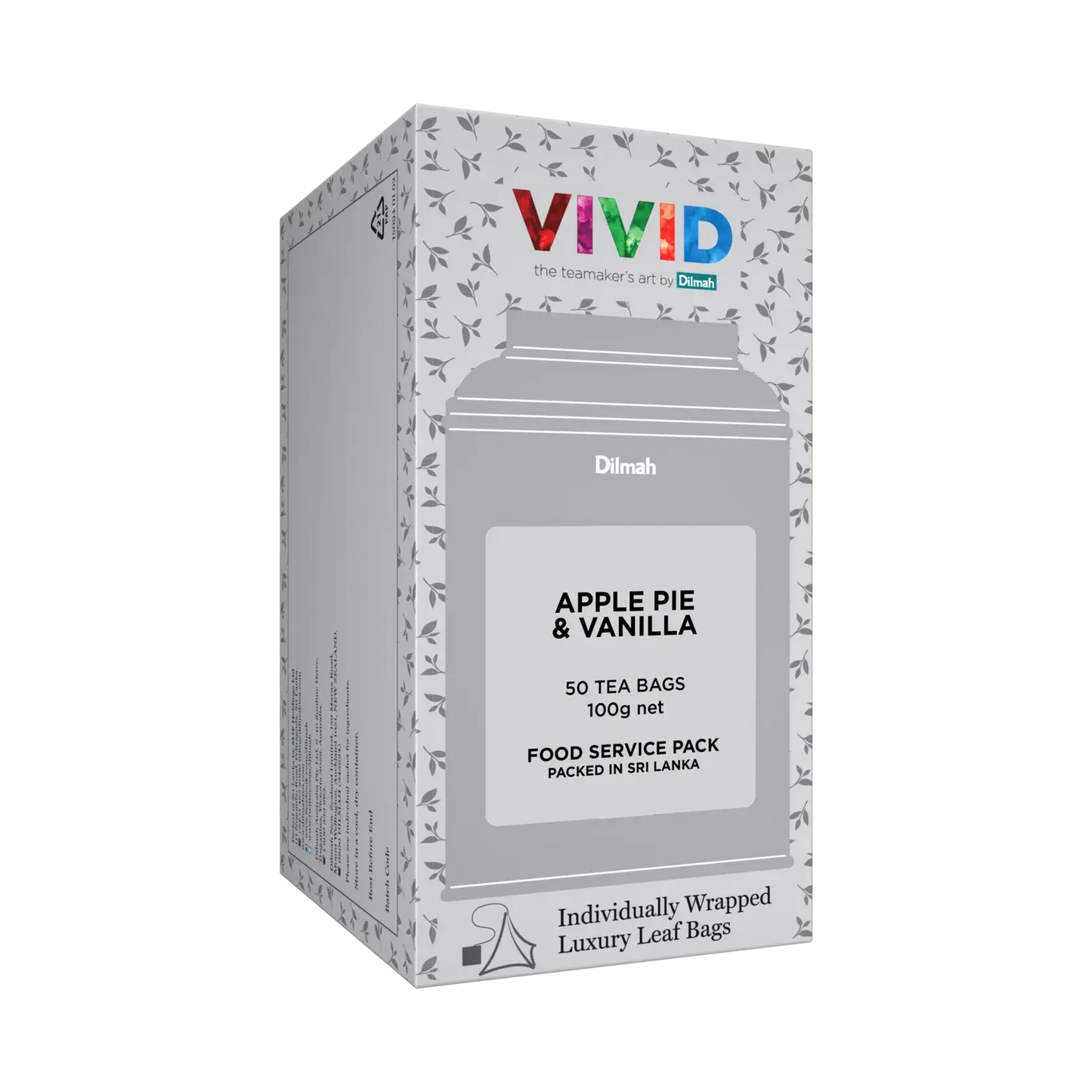 Dilmah VIVID Apple Pie and Vanilla Tea – 50 Teabags
