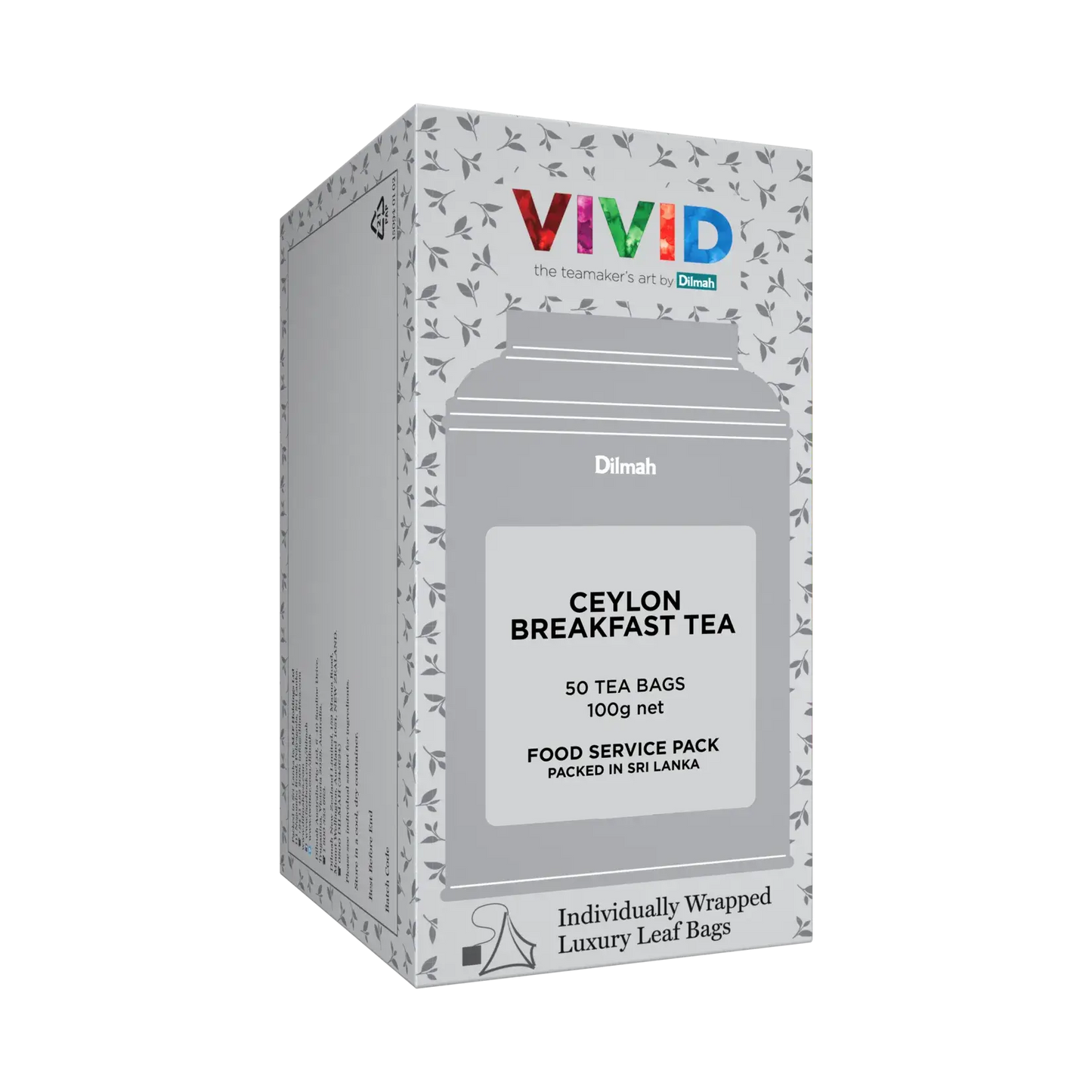 Dilmah VIVID Ceylon Breakfast – 50 Teabags
