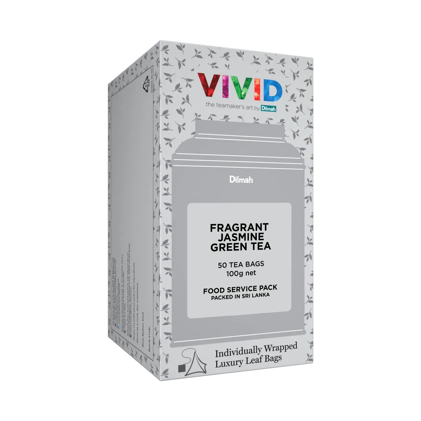 Dilmah VIVID Jasmine Green Tea – 50 Teabags