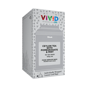 Dilmah VIVID Ceylon Tea with Pomegranate and Mint - 50 Tea Bags