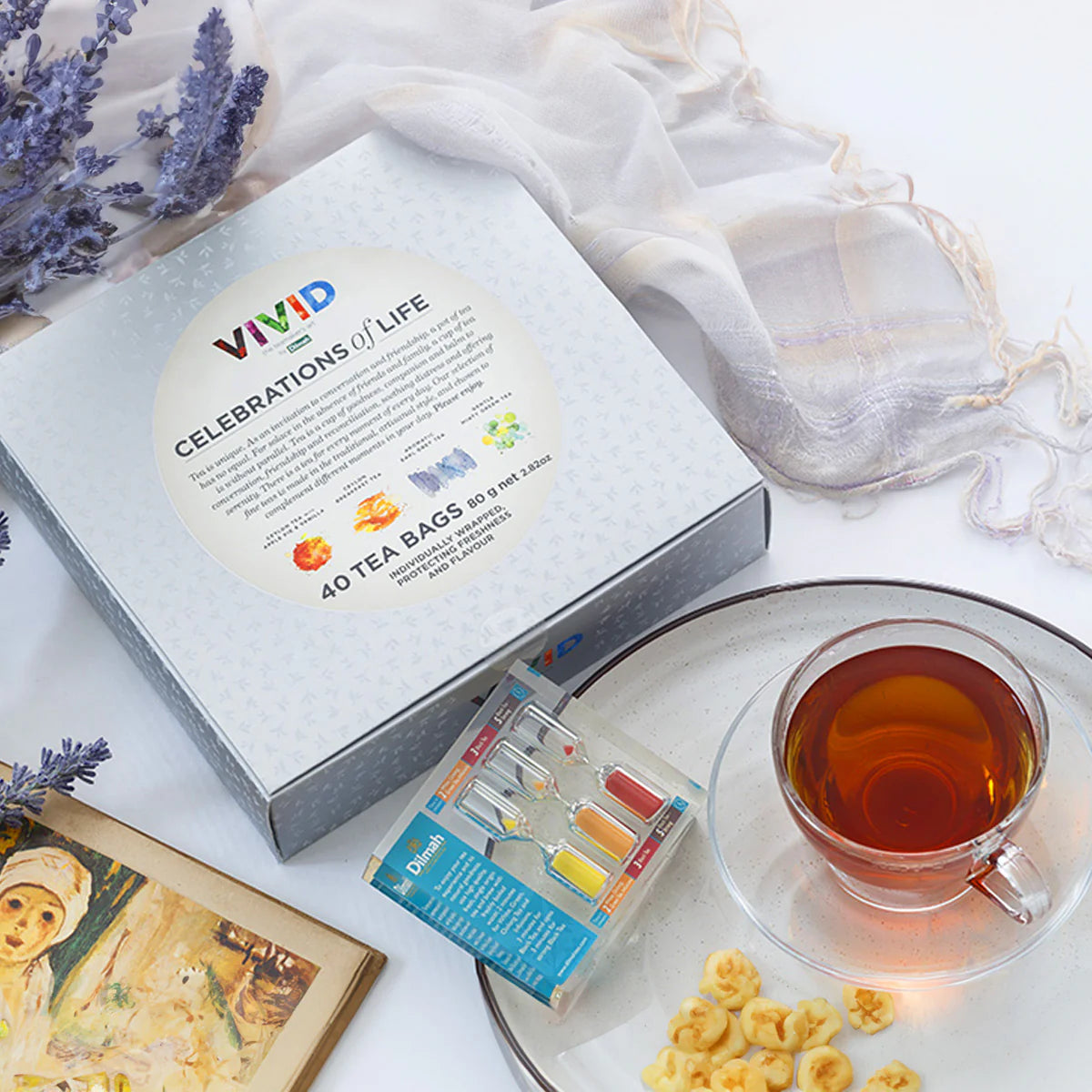 Vivid Celebrations Of Life Gift Pack 40 Enveloped Tea Bags
