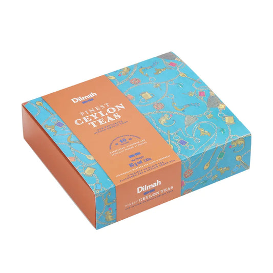 Dilmah Finest Ceylon Teas Variety Gift Pack - 40 Individually Wrapped Tea Bags