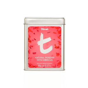 Dilmah t-Series Natural Rosehip with Hibiscus – 90g tin caddy