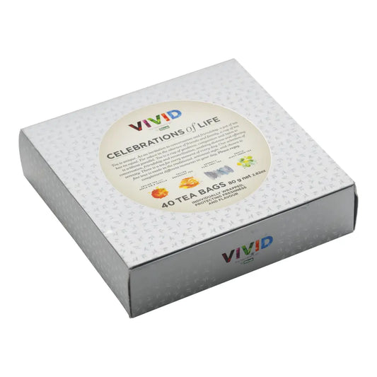 Vivid Celebrations Of Life Gift Pack 40 Enveloped Tea Bags